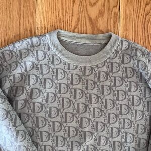 VANDY THE PINK DIOR VIOR MONOGRAM SWEATER